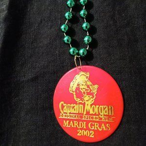 Mardi Gras Captain Morgan Beaded Necklace